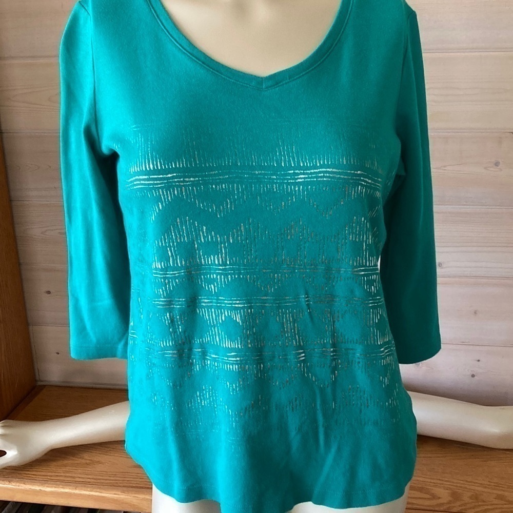 “studio Works” Ladies 3/4 Sleeve Shirt